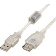 Подовжувач USB 2.0 (AM-AF) 3.0м Cablexpert (CCF-USB2-AMAF-TR-10)  з феритовим фільтром