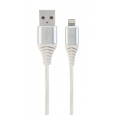 Кабель USB (AM/Lightning) 1.0м Cablexpert (CC-USB2B-AMLM-1M-BW2) преміум, 2.1А