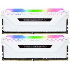 Модулі пам'яті DDR4 16GB (2x8GB) 3600 MHz Vengeance RGB Pro White Corsair (CMW16GX4M2D3600C18W)