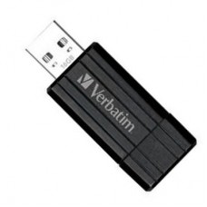 Флеш USB2.0  16ГБ Verbatim  Store'n'Go PinStripe black (49063) пластик, черный