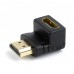 Перехідник HDMI M - HDMI F) Cablexpert (A-HDMI90-FML) кутовий, зігнутий під 90 градусів

