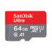 Карта пам'яті SanDisk 64GB microSDHC class 10 UHS-I A1 Ultra (SDSQUA4-064G-GN6MN)