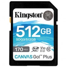 Карта пам'яті Kingston 512GB SDXC class 10 UHS-I U3 Canvas Go Plus (SDG3/512GB)