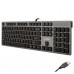 Клавіатура A4 Tech KV-300H Gray Black USB + HUB USBx2