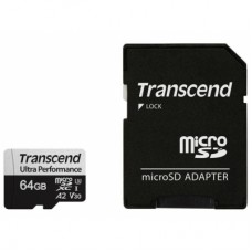 Карта пам'яті Transcend 64GB microSDXC class 10 UHS-I U3 A2 (TS64GUSD340S)