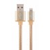 Кабель USB (AM/Lightning) 1.8м Cablexpert (CCB-mUSB2B-AMLM-6-G) с оплеткой и метал. разъемами