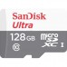 Карта microSDXC 128ГБ UHS-I SANDISK Ultra + SD adapter (SDSQUNR-128G-GN3MA)