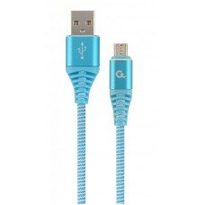 Кабель USB (AM/MicroBM) 1.0м Cablexpert (CC-USB2B-AMmBM-1M-VW) премиум 2.1А