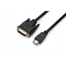Кабель ProLogix (PR-HDMI-DVI-P-01-30-3m) Premium HDMI-DVI M/M Single Link, 18+1, V1.3, 3м