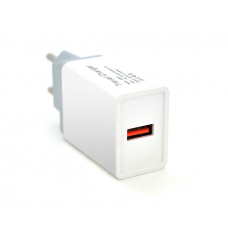 Зарядний пристрій 220V - USB Voltronic СЗУ 110-240V, 1xUSB, 5V/2,4A, White 04137
