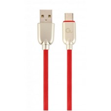 Кабель USB (AM/CM) 1.0м Cablexpert (CC-USB2R-AMCM-1M-R) преміум, 2.1А