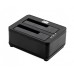 Док-станция HDD 2.5/3.5' Agestar 3UBT8  USB3.0 2 слота, черная