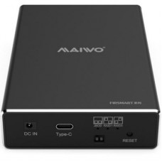 Кишеня зовнішня Maiwo 2*HDD 2.5" SATA/SSD up to 9.5mm USB3.1 GEN2 Type-C, RAID 0,1 (K25272C)