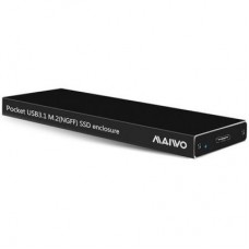 Кишеня зовнішня Maiwo M.2 SSD (NGFF) SATA USB3.1 GEN2 Type-C al. (K16NC black)