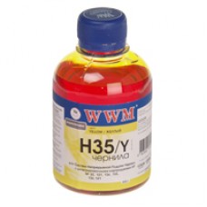 Чернила WWM  (200 г) HP 22/134/121 Yellow Водорастворимые (H35/Y) для СНПЧ