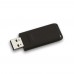 Флеш USB2.0  64ГБ Verbatim Slider Black (98698)