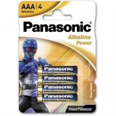 Батарейка AAA LR03 PANASONIC Alkaline Power Rangers * 4 (LR03REB/4BPRPR) 1шт